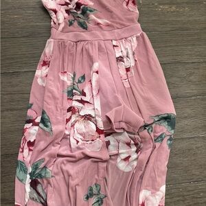 Floral Pink Maxi Dress